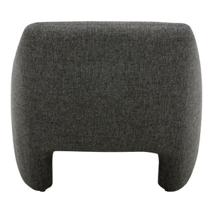 HomeRoots Dark Gray Upholstered Arm Chair – Stylish Comfort for Dining, Living Room, Office & More! 527940