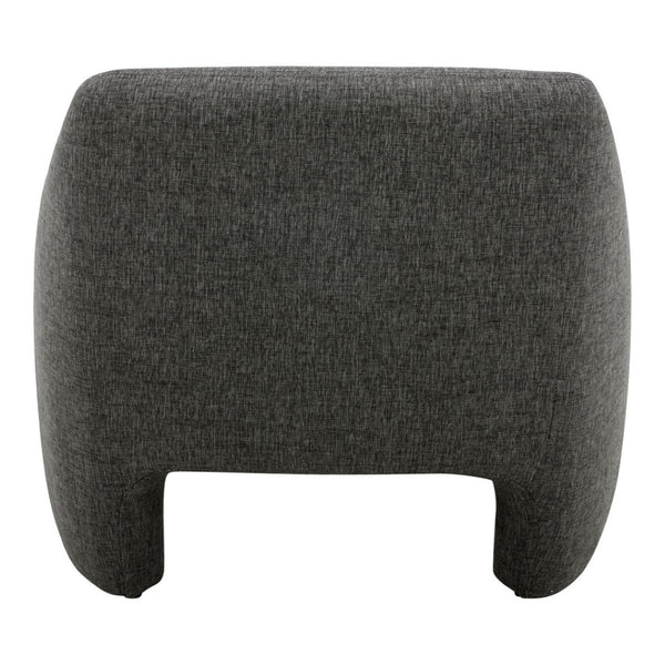 HomeRoots Dark Gray Upholstered Arm Chair – Stylish Comfort for Dining, Living Room, Office & More! 527940