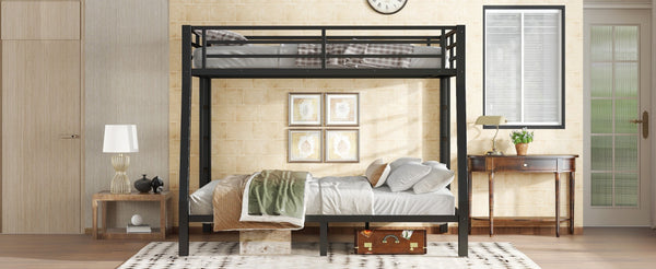 English Elm Twin Xl Solid Pine Loft Bed with Built-in Led Lighting and Storage Shelves W1580S00389