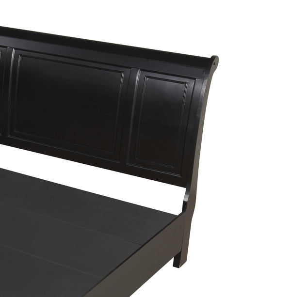 English Elm Meade Modern Black Wood Queen Bed With Storage Drawers - Stylish, Durable & Space-Saving Design B078S00569