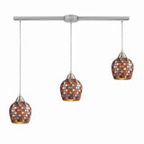 Fusion 36'' Wide 3-Light Multi Pendant - Satin Nickel 528-3L-MLT Elk Lighting