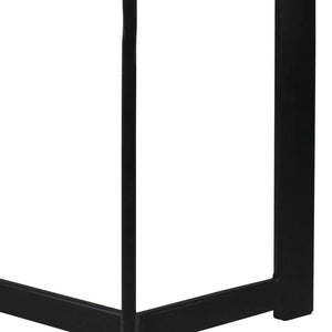 Homeroots 19" Black Aluminum And Brass Round End Table   528061