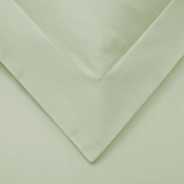 Homeroots Light Green Queen Cotton Blend 1000 Thread Count Washable Duvet Cover Set  Alfa Cotton 528108