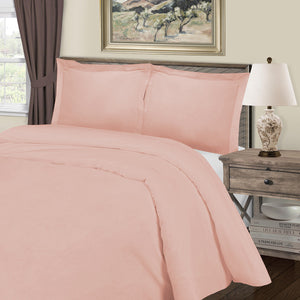 Homeroots Blush King Cotton Blend 1000 Thread Count Washable Duvet Cover Set  Alfa Cotton 528114