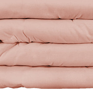 Homeroots Blush King Cotton Blend 1000 Thread Count Washable Duvet Cover Set  Alfa Cotton 528114