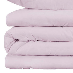Homeroots Lilac King Cotton Blend 1000 Thread Count Washable Duvet Cover Set  Alfa Cotton 528120