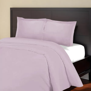 Homeroots Lilac King Cotton Blend 1000 Thread Count Washable Duvet Cover Set  Alfa Cotton 528120