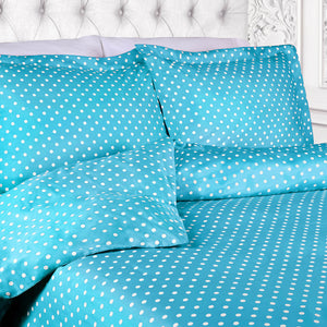 Homeroots Aqua King Cotton Blend 600 Thread Count Washable Duvet Cover Set  Cotton Rich 528127