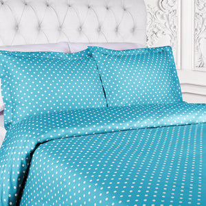 Homeroots Aqua King Cotton Blend 600 Thread Count Washable Duvet Cover Set  Cotton Rich 528127
