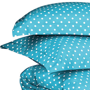 Homeroots Aqua King Cotton Blend 600 Thread Count Washable Duvet Cover Set  Cotton Rich 528127