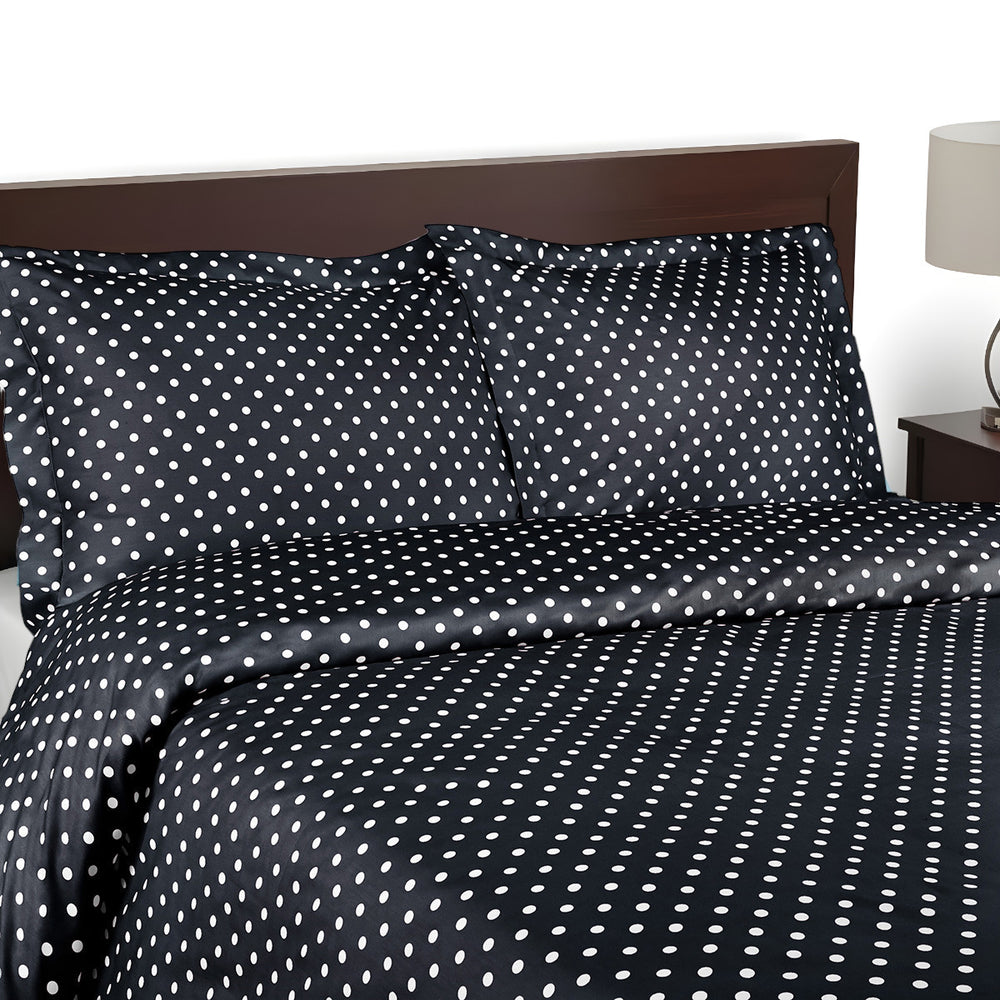 Homeroots Black And White King Cotton Blend 600 Thread Count Washable Duvet Cover Set  Cotton Rich 528128