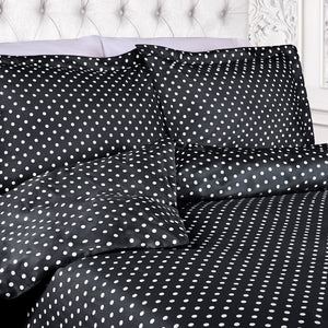 Homeroots Black And White King Cotton Blend 600 Thread Count Washable Duvet Cover Set  Cotton Rich 528128