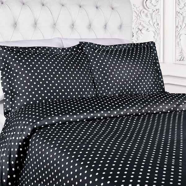 Homeroots Black And White King Cotton Blend 600 Thread Count Washable Duvet Cover Set  Cotton Rich 528128
