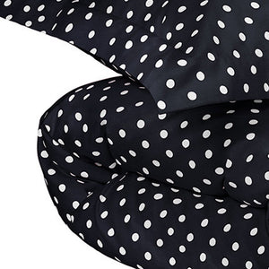 Homeroots Black And White King Cotton Blend 600 Thread Count Washable Duvet Cover Set  Cotton Rich 528128