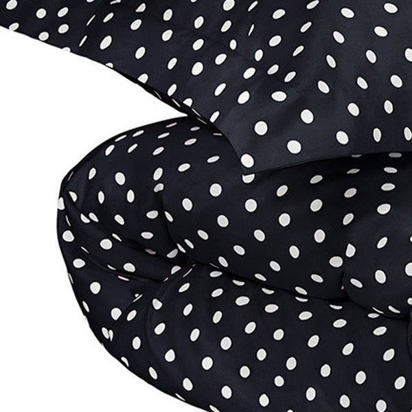 Homeroots Black And White King Cotton Blend 600 Thread Count Washable Duvet Cover Set  Cotton Rich 528128