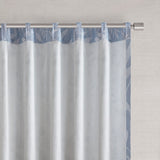 Croscill Home Winslow Modern/Contemporary Floral Curtain Panel (Single) CHM40-0025 Blue