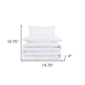 Homeroots White King Cotton Blend 1000 Thread Count Washable Duvet Cover Set  Egyptian Cotton 528182