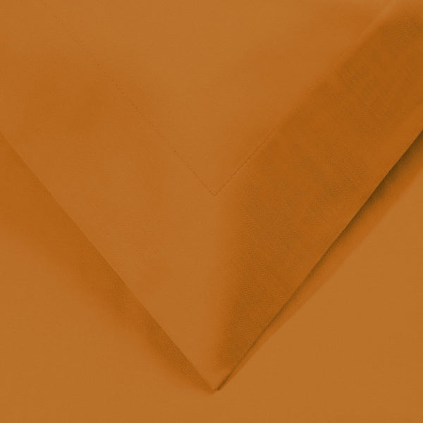 HomeRoots Orange Queen Duvet Cover Set - 1200 Thread Count Cotton Blend, Stylish Washable & Durable Comfort 528185