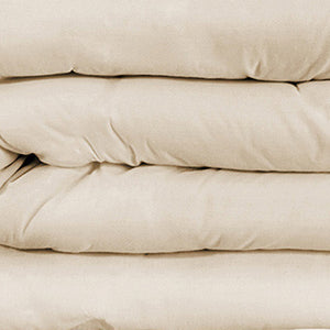 HomeRoots Ivory Queen Duvet Cover Set - 1200 Thread Count Cotton Blend, All-Season Comfort & Easy Care 528187