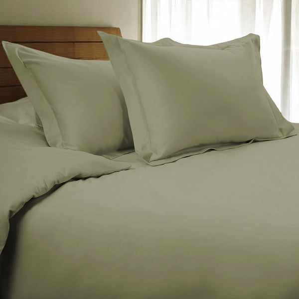 HomeRoots Sage Queen Duvet Cover Set - 1200 Thread Count Cotton Blend, Washable, OEKO-TEX Certified Comfort 528191