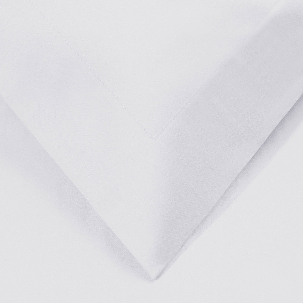 Homeroots White Queen Cotton Blend 1200 Thread Count Washable Duvet Cover Set  Egyptian Cotton 528194