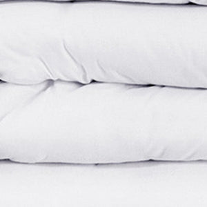 HomeRoots White Queen Cotton Blend Duvet Cover Set - 1200 Thread Count, Washable, Durable & Stylish Design 528194