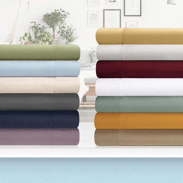 Homeroots Purple Red King Cotton Blend 1200 Thread Count Washable Duvet Cover Set  Egyptian Cotton 528207