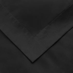 Homeroots Black Queen Cotton Blend 1500 Thread Count Washable Duvet Cover Set  Egyptian Cotton 528208