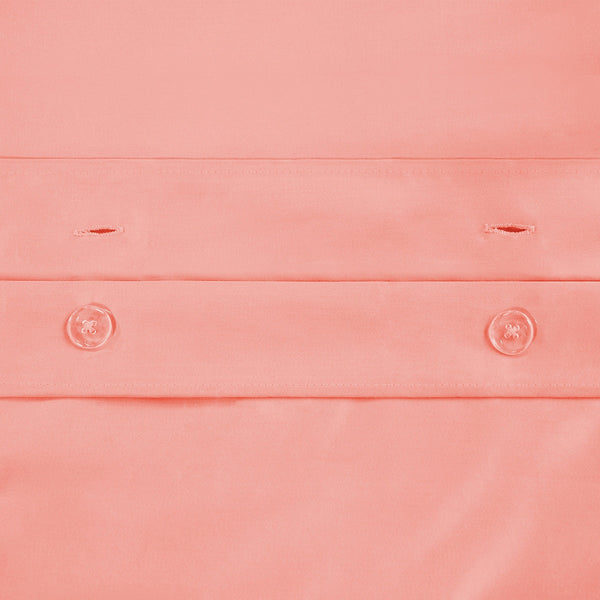 Homeroots Dusty Rose Queen Cotton Blend 1500 Thread Count Washable Duvet Cover Set  Egyptian Cotton 528209