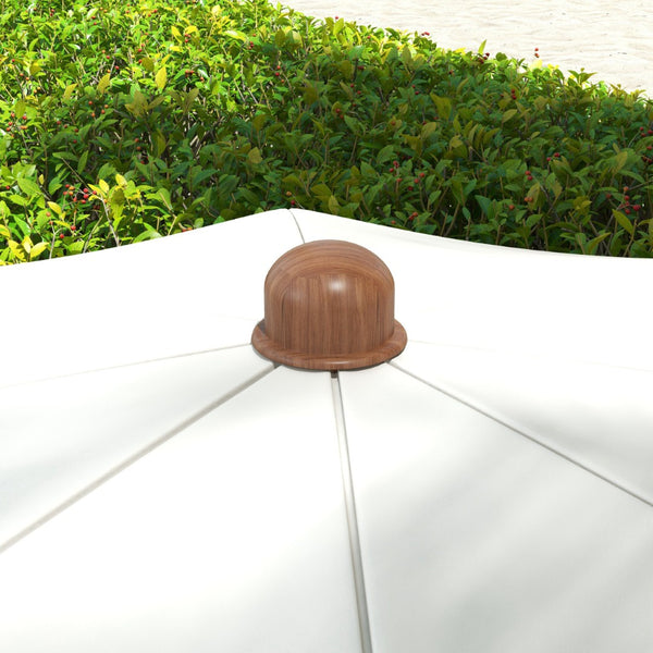English Elm Outsunny Portable Beach Umbrella Uv 40 Plus Vented Canopy Fringed Resort Style Shade W2225P174259
