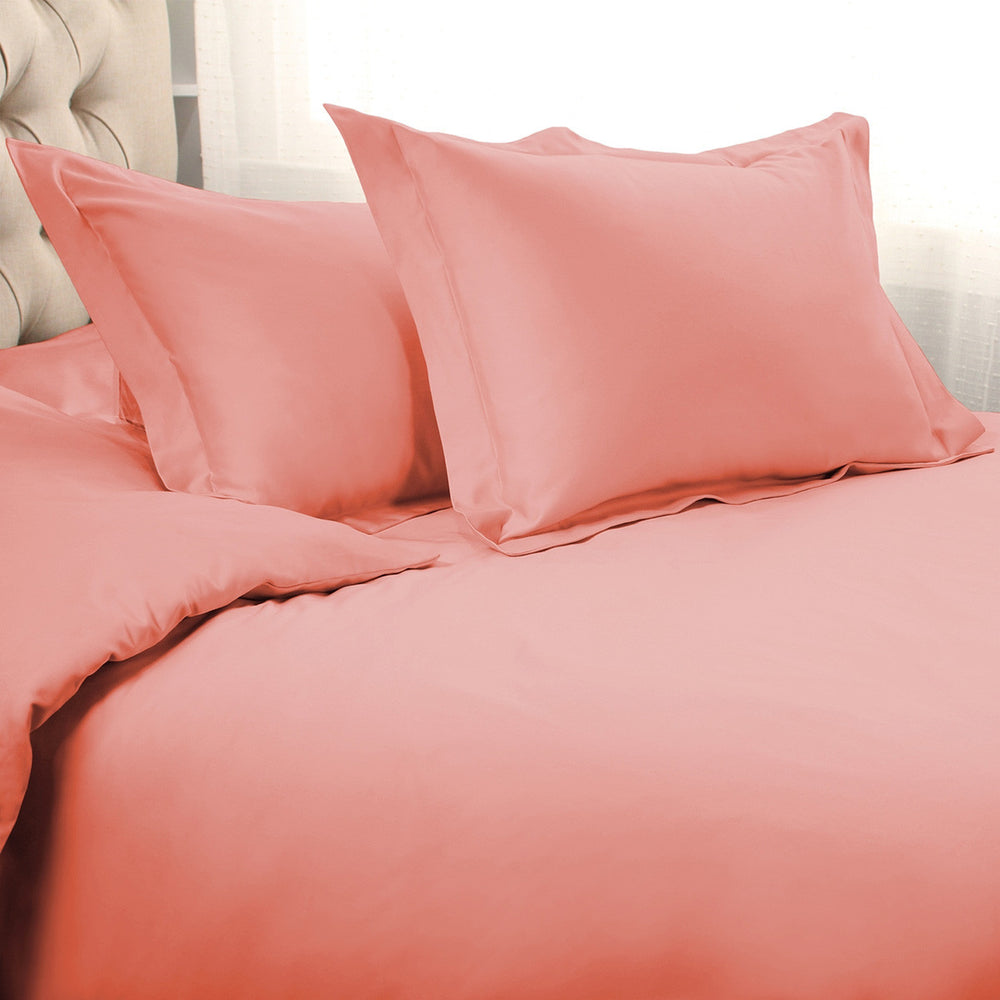 Homeroots Dusty Rose King Cotton Blend 1500 Thread Count Washable Duvet Cover Set  Egyptian Cotton 528220