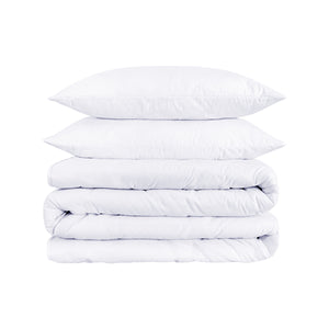 Homeroots White King Cotton Blend 1500 Thread Count Washable Duvet Cover Set  Egyptian Cotton 528229