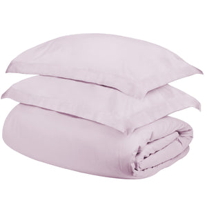 Homeroots Lilac Queen Cotton Blend 300 Thread Count Washable Duvet Cover Set For Year-round Comfort & Style  Egyptian Cotton 528240