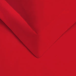 Homeroots Red Queen Cotton Blend 300 Thread Count Washable Duvet Cover Set  Egyptian Cotton 528246