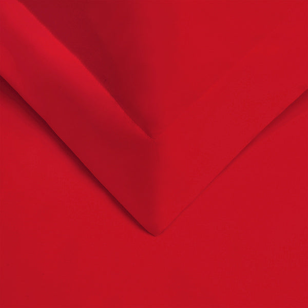 Homeroots Red Queen Cotton Blend 300 Thread Count Washable Duvet Cover Set  Egyptian Cotton 528246