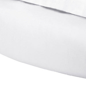 Homeroots White Queen Cotton Blend 400 Thread Count Washable Duvet Cover Set  Egyptian Cotton 528311