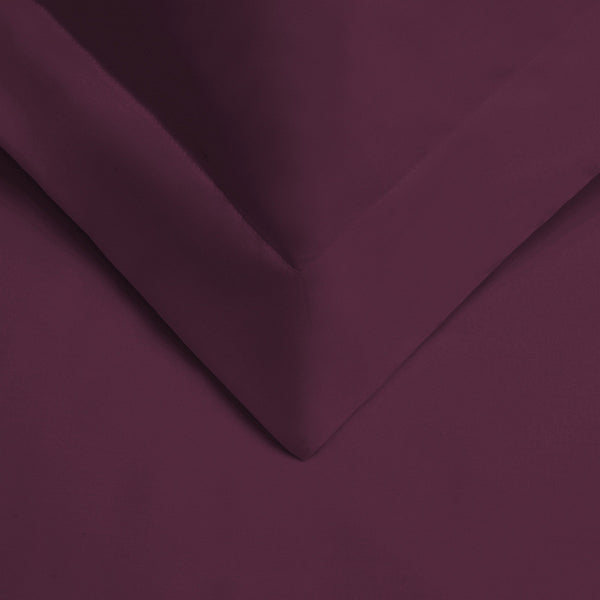Homeroots Plum King Cotton Blend 400 Thread Count Washable Duvet Cover Set  Egyptian Cotton 528321