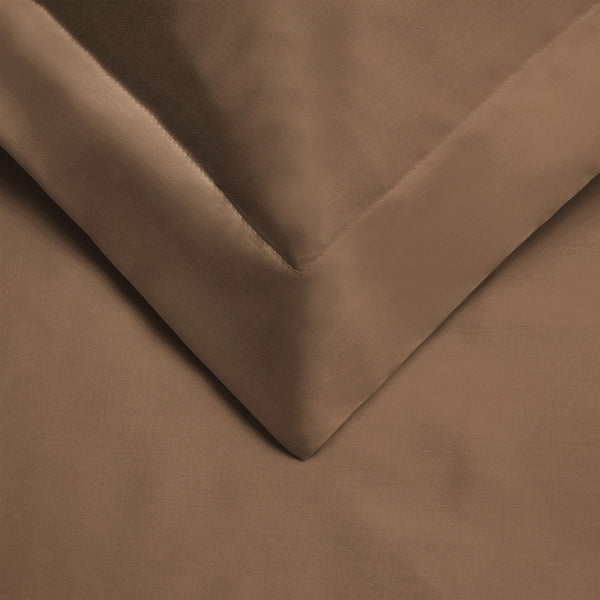 Homeroots Taupe King Cotton Blend 400 Thread Count Washable Duvet Cover Set  Egyptian Cotton 528324