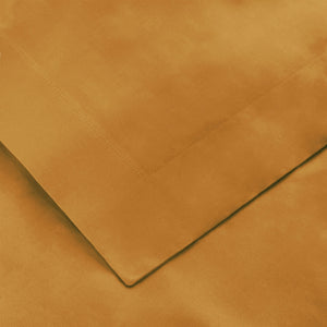 Homeroots Brown Sugar King Cotton Blend 650 Thread Count Washable Duvet Cover Set  Egyptian Cotton 528388