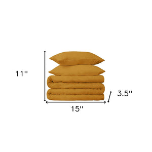 Homeroots Brown Sugar King Cotton Blend 650 Thread Count Washable Duvet Cover Set  Egyptian Cotton 528388