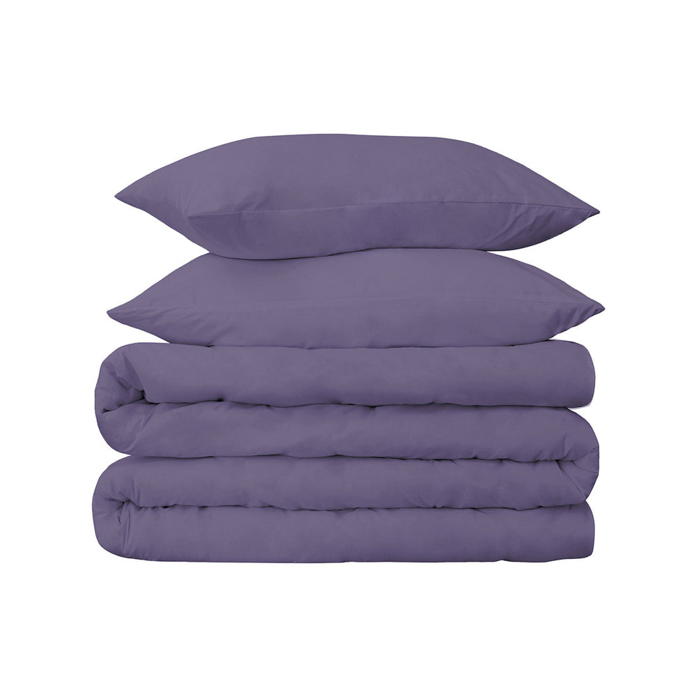 Homeroots Wisteria Twin Cotton Blend 650 Thread Count Washable Duvet Cover Set  Egyptian Cotton 528412
