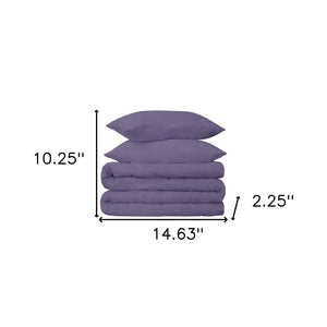 Homeroots Wisteria Twin Cotton Blend 650 Thread Count Washable Duvet Cover Set  Egyptian Cotton 528412
