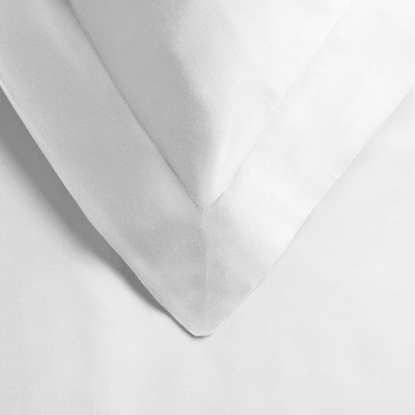 Homeroots White King Cotton Blend 300 Thread Count Washable Duvet Cover Set  Modal 528522