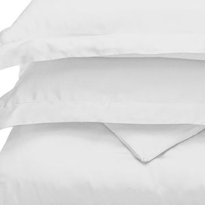 Homeroots White King Cotton Blend 300 Thread Count Washable Duvet Cover Set  Modal 528522