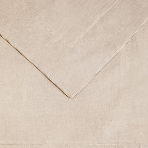 Homeroots Tan Queen 100% Cotton 300 Thread Count Washable Duvet Cover Set  Cotton 528532