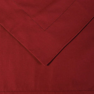 Homeroots Burgundy King 100% Cotton 300 Thread Count Washable Duvet Cover Set  Cotton 528534