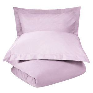 Homeroots Lilac King 100% Cotton 300 Thread Count Washable Duvet Cover Set  Cotton 528538
