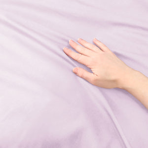 Homeroots Lilac King 100% Cotton 300 Thread Count Washable Duvet Cover Set  Cotton 528538