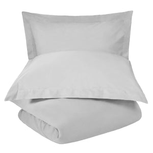 Homeroots Platinum King Cotton Washable Duvet Cover Set  Cotton 528540