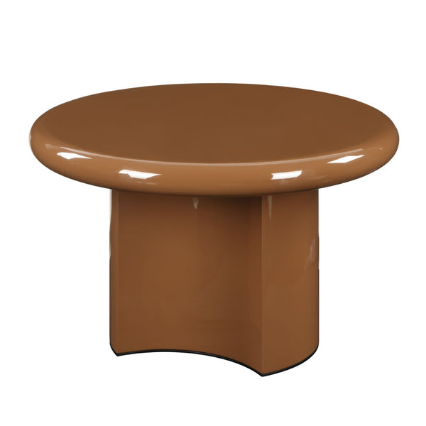 English Elm Ronald Square Low Profile End Table with High Gloss Lacquer Finish for Modern Living B2726P442580